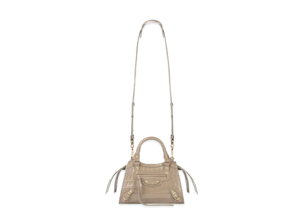 BALENCIAGA Women's Neo Classic Mini Top Handle Bag "Mink"