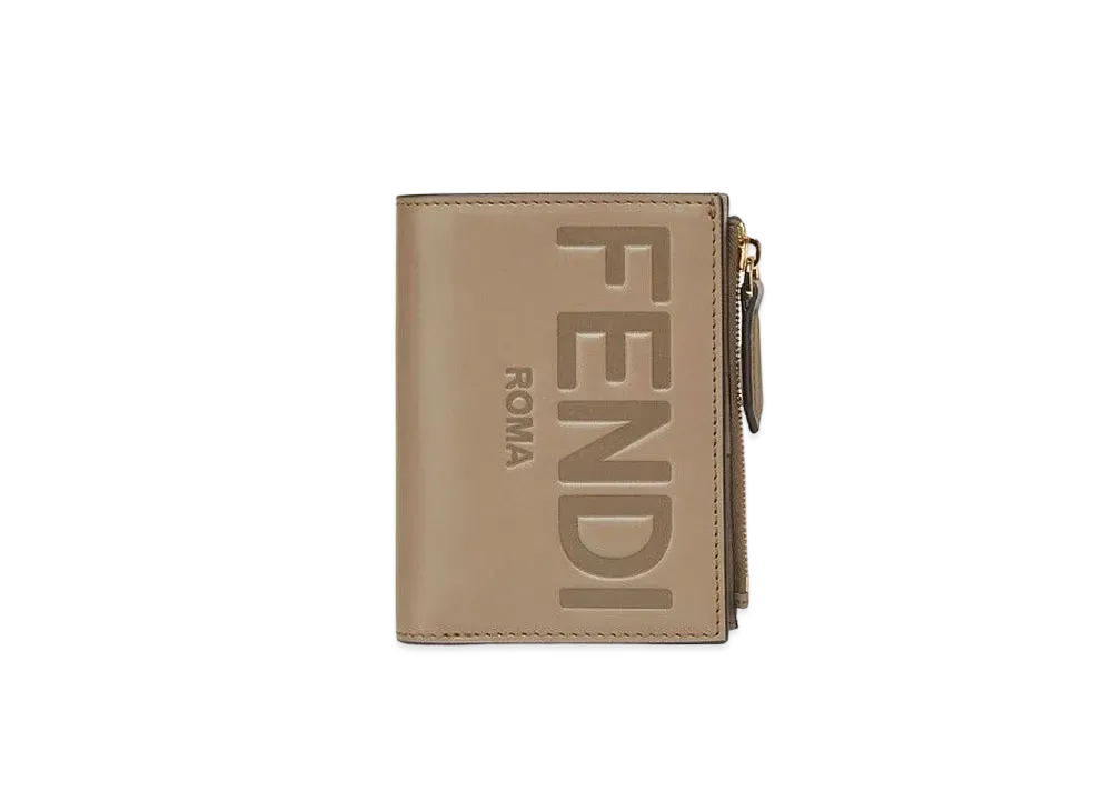 FENDI Medium Wallet Leather Wallet "Gray"