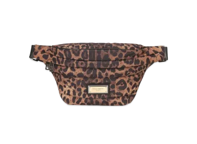 Dolce&Gabbana Sicily Waist Pouch Quilted Nylon Leopard Print "Leopard"