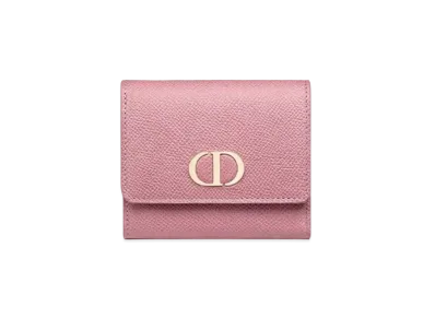 Dior 30 Montaigne Lotus Wallet Grained Calfskin "Lavender"