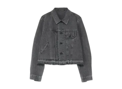 Yohji Yamamoto Y's DENIM ASYMMETRICAL JACKET "Black"