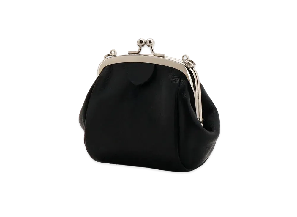 Yohji Yamamoto Y's MEDIUM GLOSS LEATHER CLASP NECKLACE MIDIUM "Black"