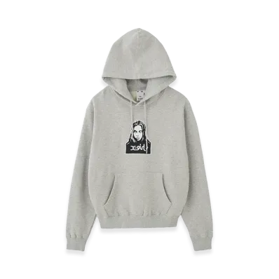 X-Girl Women's Face Patch Sweat Hoodie "Ash"
