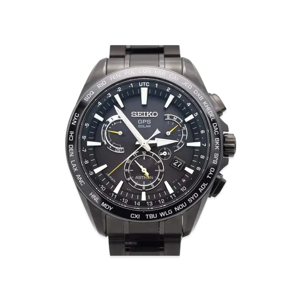 SEIKO Astron GPS Solar Dual Time "Black" SBXB079
