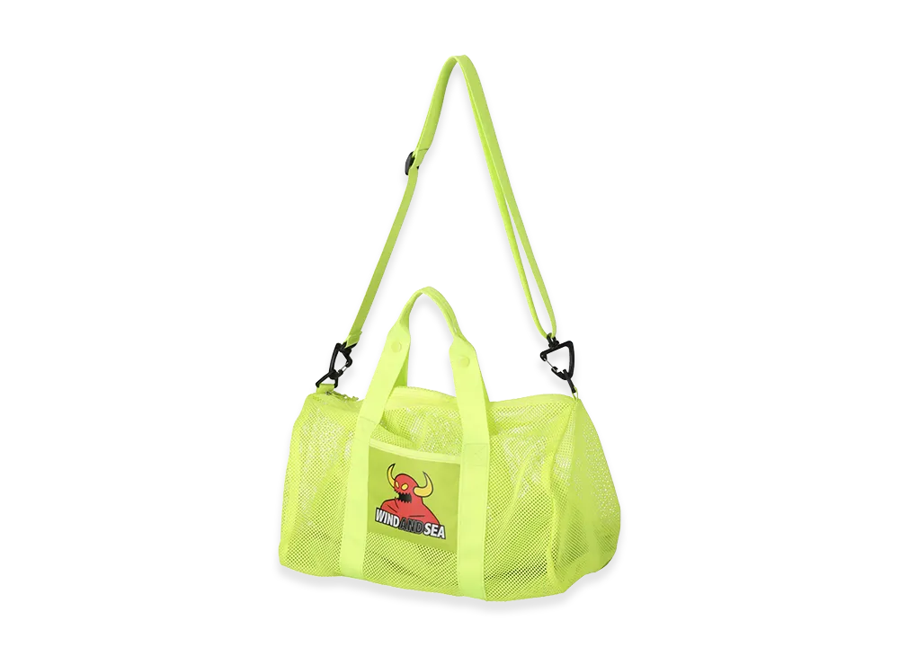 WIND AND SEA x Toy Machine Mesh Drum Bag "Yellow"