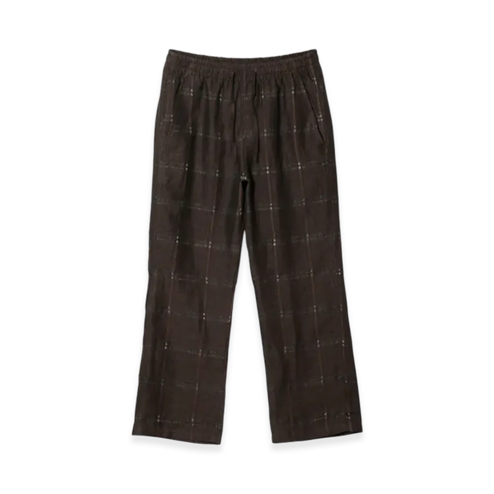 NEEDLES String Easy Pant - Plaid Jq. "Brown"