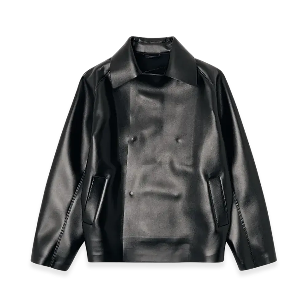 Diesel J-Markus Oversized Neoprene-Bonded Tailored Jacket "Black"