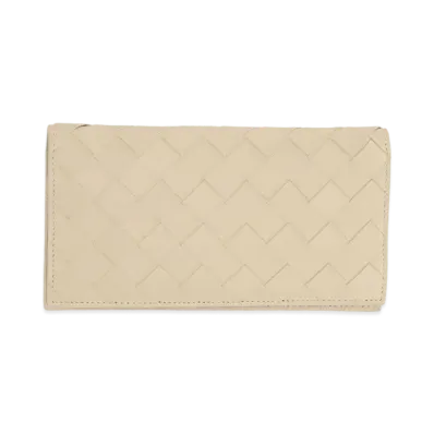 Bottega Veneta Intrecciato Calfskin Bi-fold Wallet "Porridge"