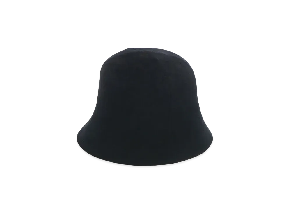 Yohji Yamamoto Y's RABBIT FUR VELOUR PATCHING BUCKET HAT "Black"
