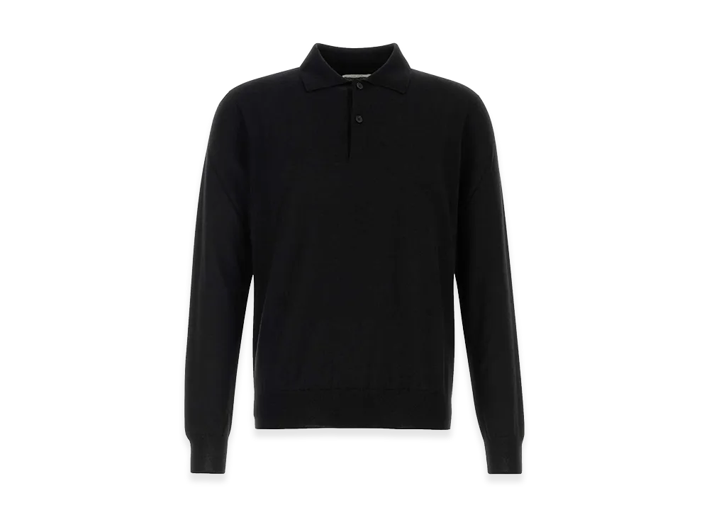 The Row Cashmere Selio Polo Shirt "Black"