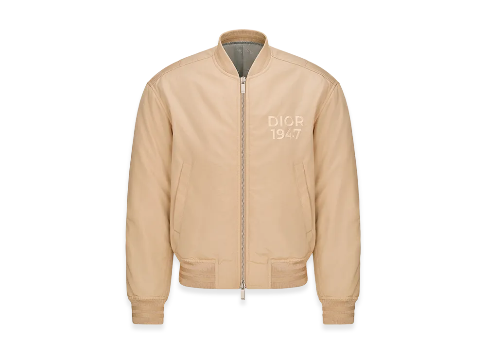 Dior Ottoman Blend Bomber Jacket "Beige"