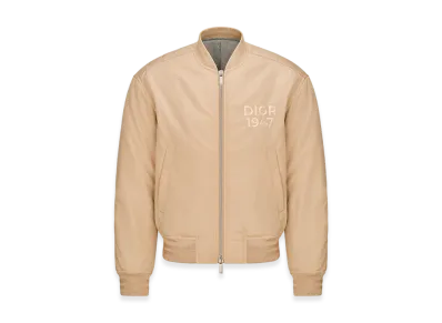 Dior Ottoman Blend Bomber Jacket "Beige"