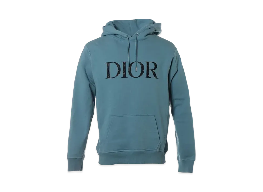 Dior x PETER DOIG Front Logo Pullover Hoodie "Blue"