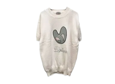 Dior x Kenny Scharf Men's Logo Embroidery Short Sleeve Knit "Light Pink"