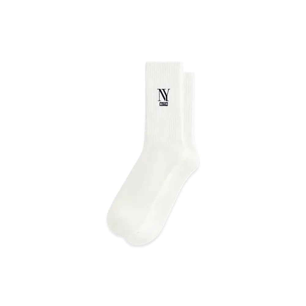 Kith NY Cotton Slouchy Crew Socks "Silk"