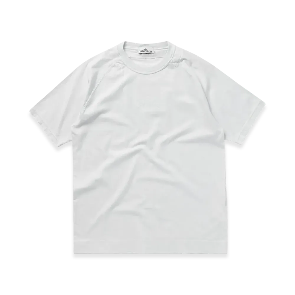 Stone Island 214Q3 Garment Dyed Cotton Jersey Short Sleeve T-Shirt - 22SS "Ice"