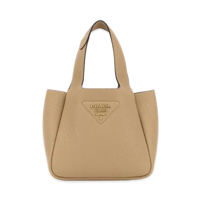 PRADA Wonen's Leather Handbag "Beige/Tan"