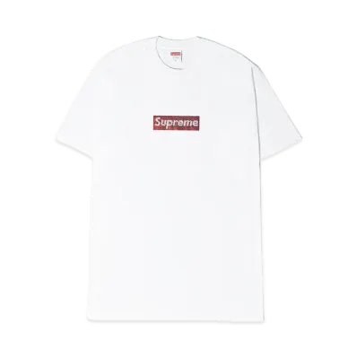 Supreme x Swarovski Box Logo Tee "White"