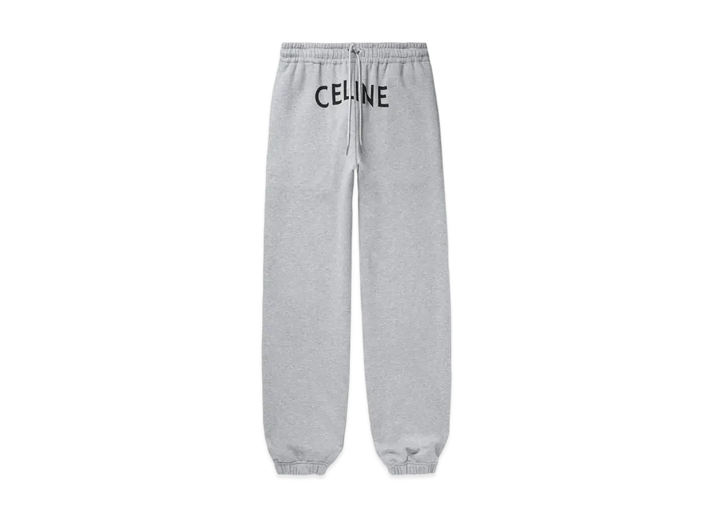 CELINE Celine Track Pants / Cotton Fleece "Gray/Black"