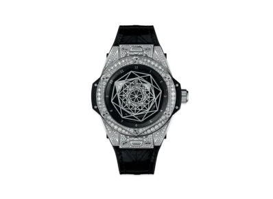 HUBLOT Big Bang Sang Bleu Steel Pave 39mm