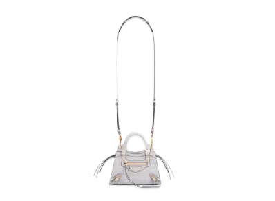 BALENCIAGA Women's Neo Classic Mini Top Handle Bag "Steel Grey"