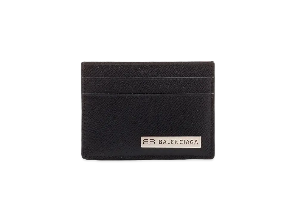 BALENCIAGA Plate Card Holder "Black"