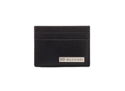 BALENCIAGA Plate Card Holder "Black"