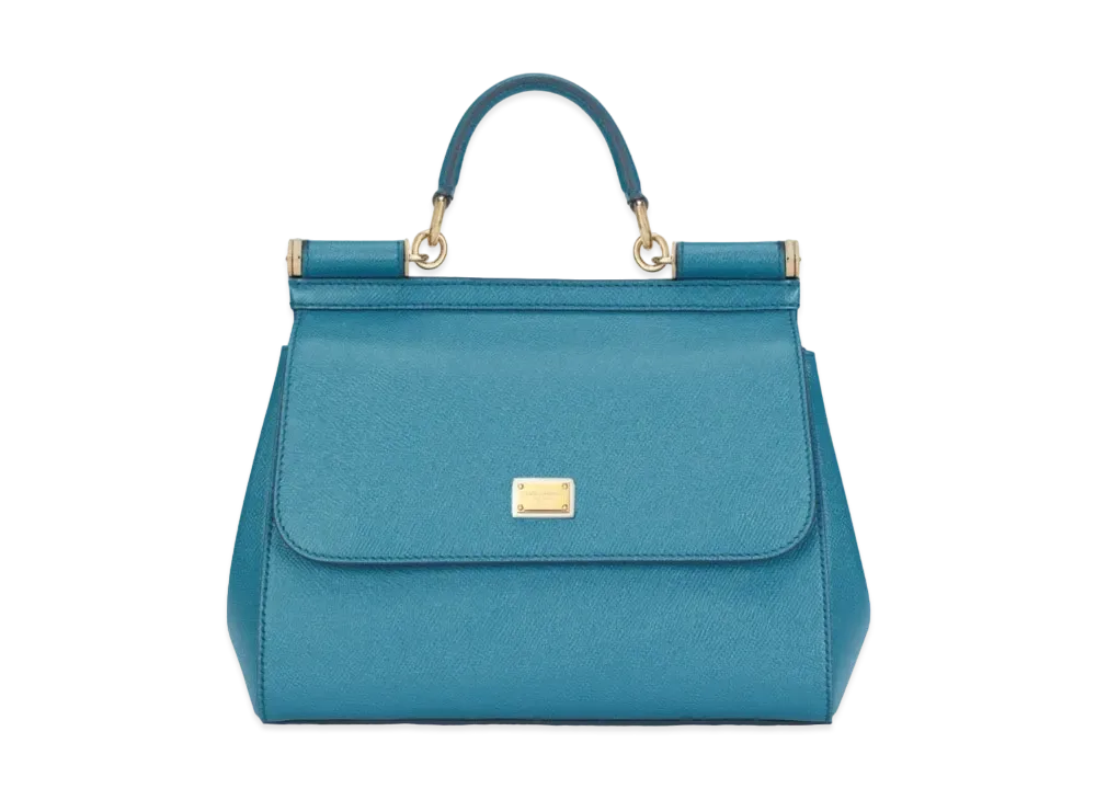 Dolce&Gabbana Sicily Bag Medium Dauphine Calfskin "Blue"