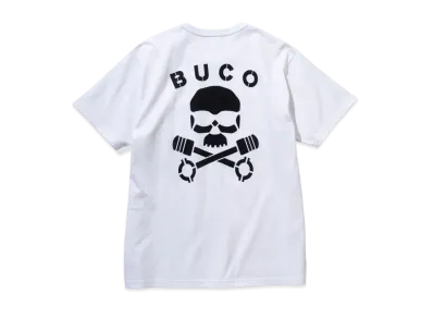 THE REAL McCOY'S BUCO TEE / SKULL PISTON "White"