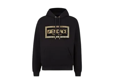 FENDI x Versace Fendace Black Jersey Logo Sweatshirt "Black"