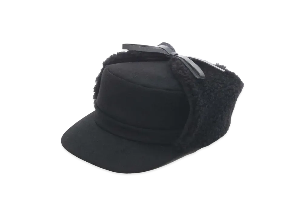 Yohji Yamamoto Y's BOA WOOL EAR CAP "Black"