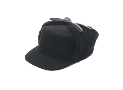 Yohji Yamamoto Y's BOA WOOL EAR CAP "Black"