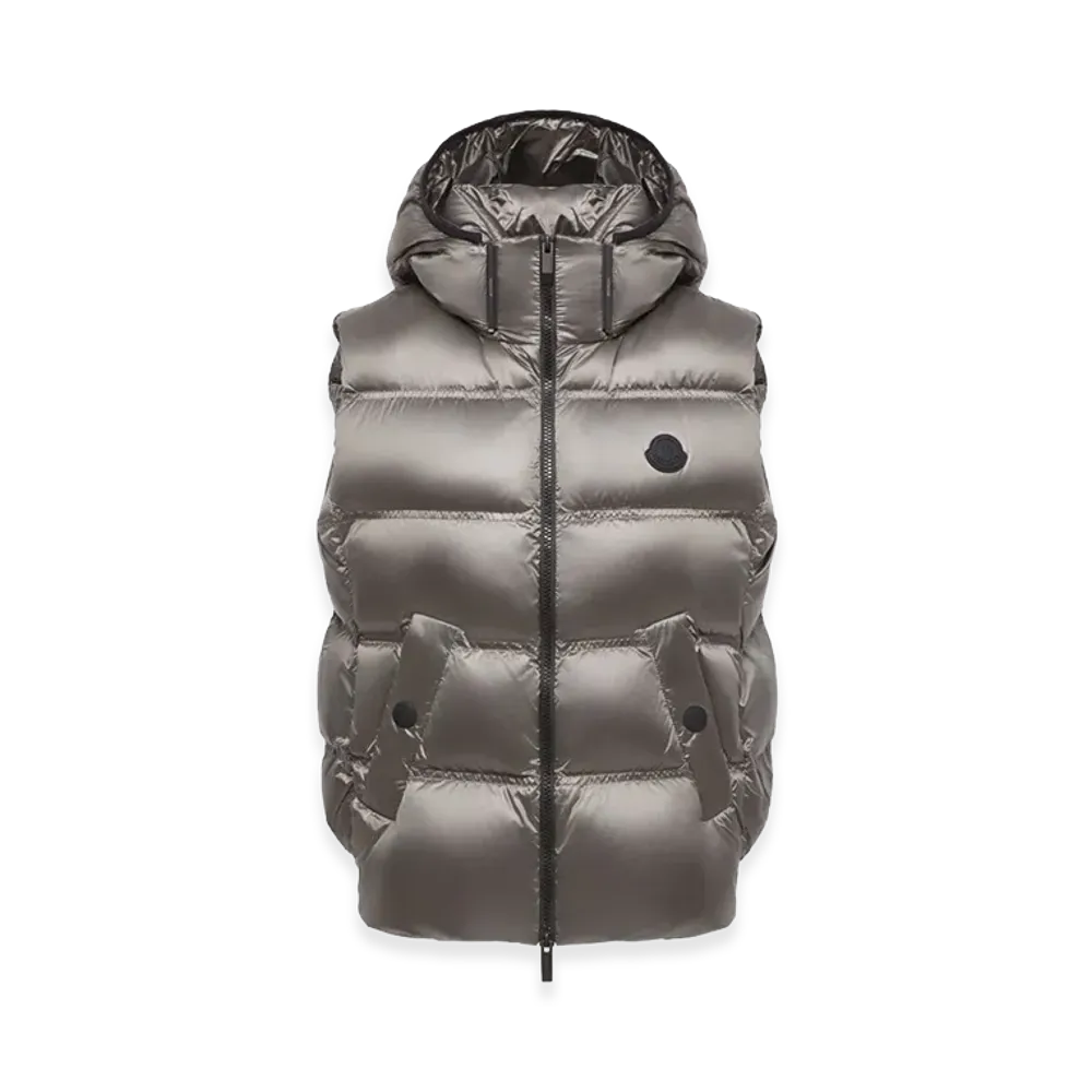 MONCLER Women's Down Vest "Silver"