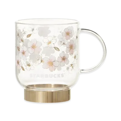 STARBUCKS SAKURA 2026 Heat-Resistant Glass Mug 355ml "Gold"