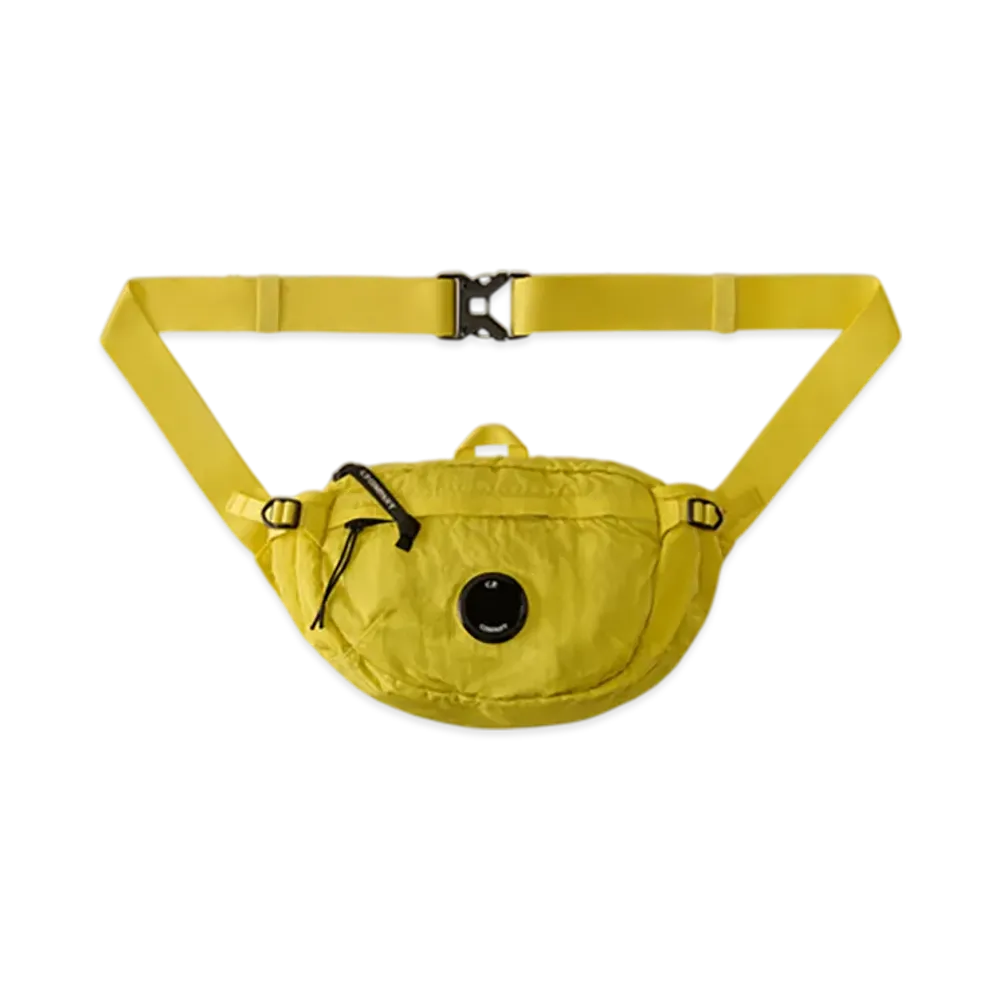 C.P. Company Nylon B Lens Crossbody Pack "Green Sheen Yellow"