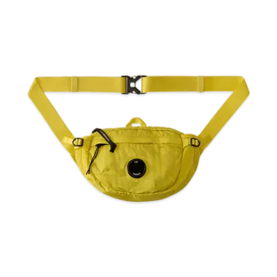 C.P. Company Nylon B Lens Crossbody Pack "Green Sheen Yellow"