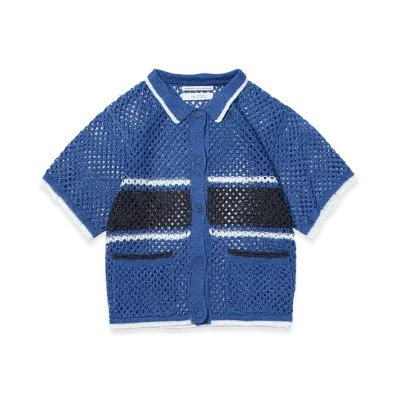 F/CE. Mesh Knit Shirt "Blue"