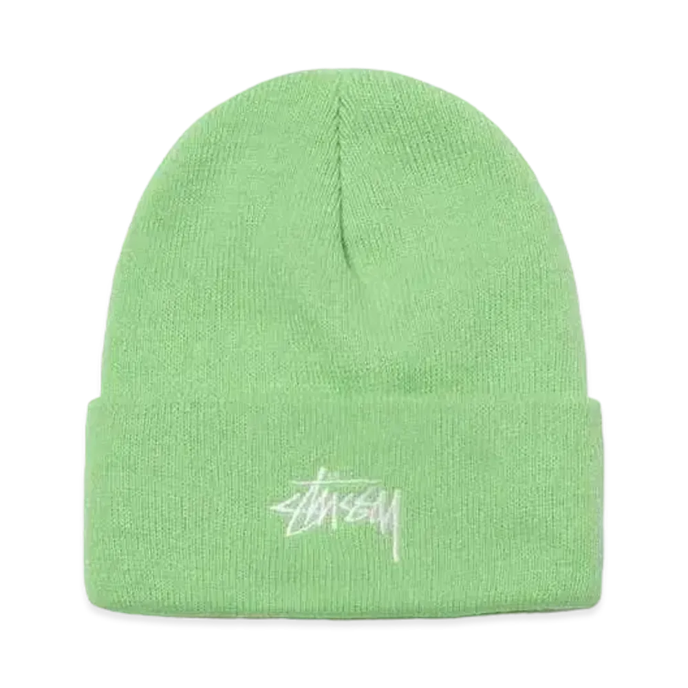 Stussy Stock Cuff Beanie "Bright Green"