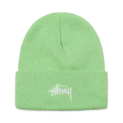 Stussy Stock Cuff Beanie "Bright Green"