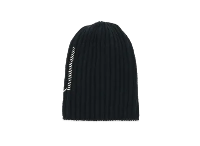 Yohji Yamamoto Y's SMOOTH LAMB LADDER STITCH CAP "Black"