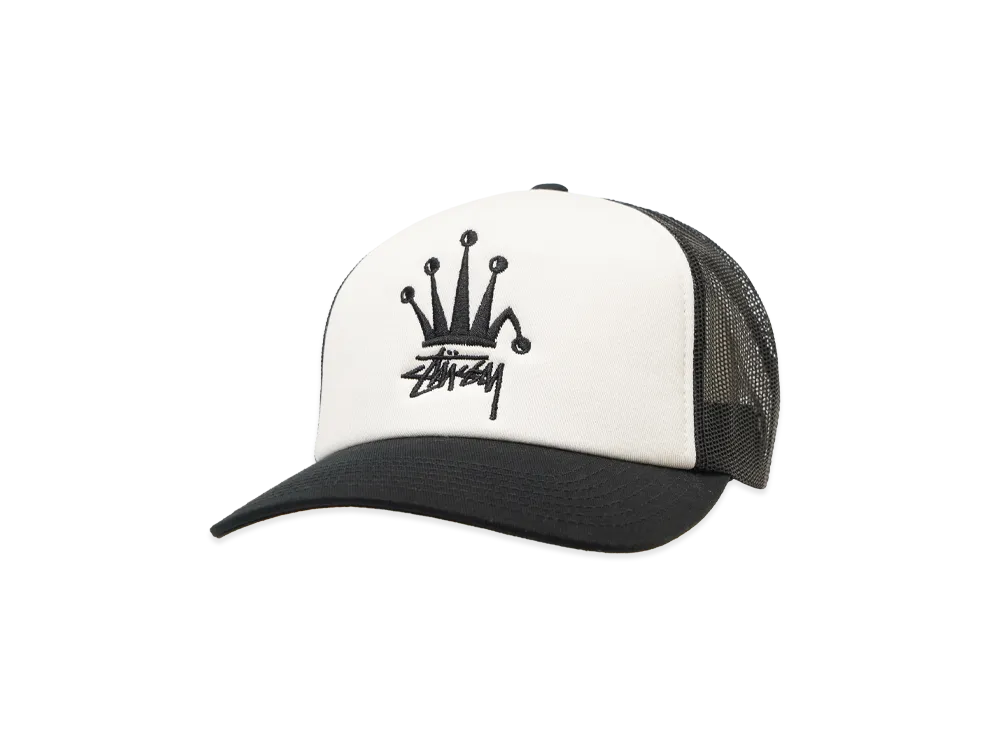 ステューシー クラウン ストック トラッカー キャップ "ブラック"