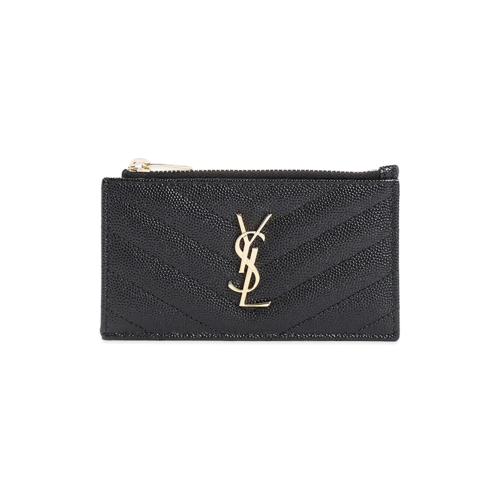 Saint Laurent Women's Card Holder 'Monogram' "Black"