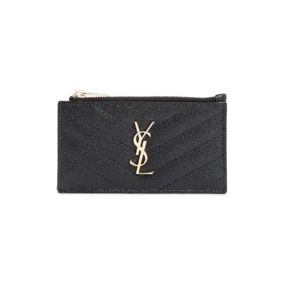 Saint Laurent Women's Card Holder 'Monogram' "Black"