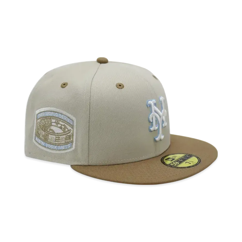 NEW ERA x THE CAP 'Sandy Beach' 59Fifty New York Mets "Stone/Khaki"