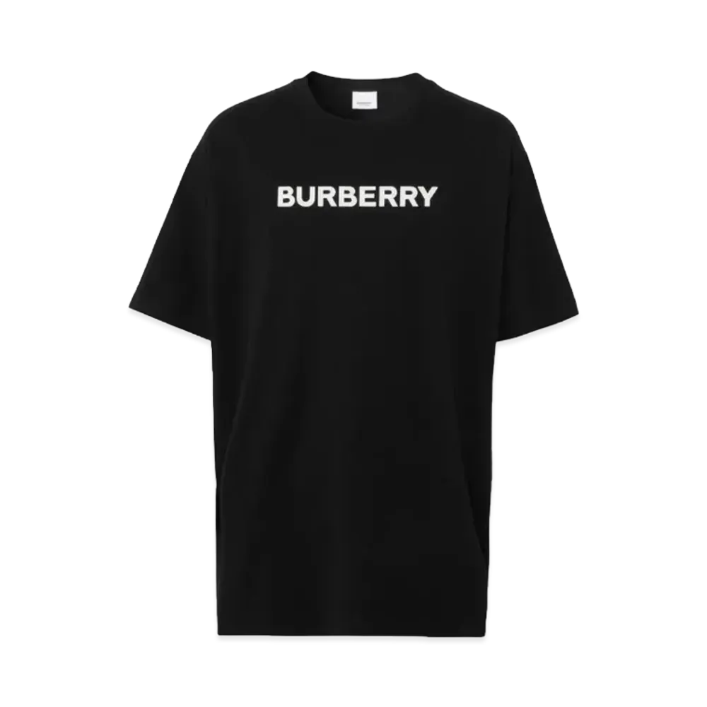 Burberry Men's Logo Print Cotton T-Shirt "Black"