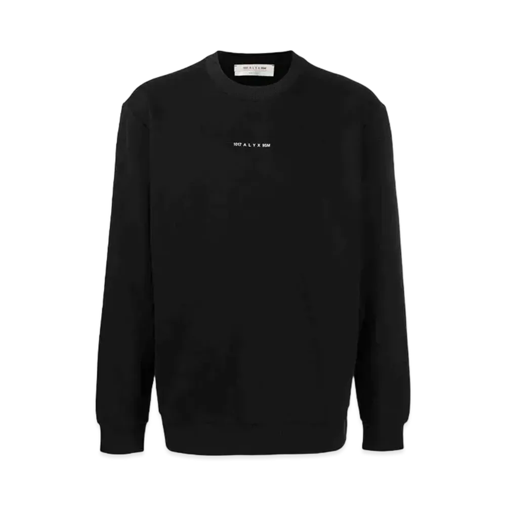 1017 ALYX 9SM Logo-Print Cotton Sweatshirt "Black"