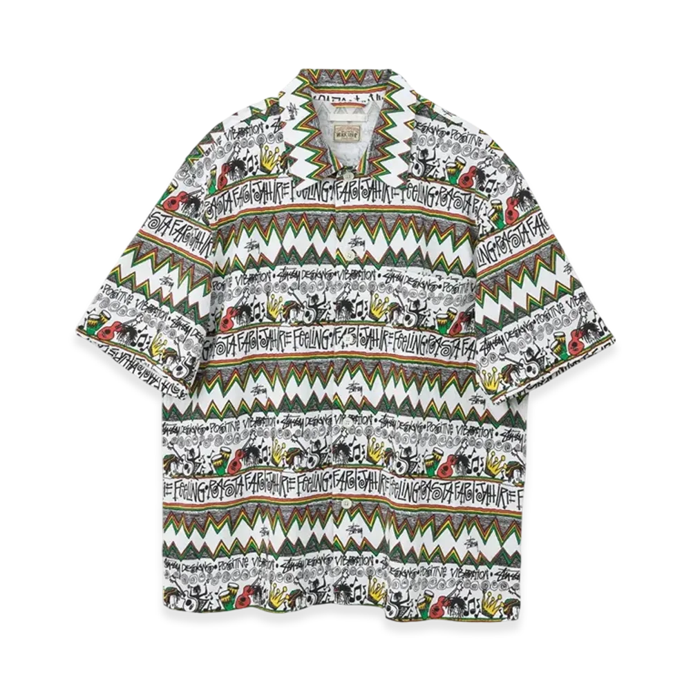 Stussy x Our Legacy Box Shirt Short Sleeve "Tom Tom Positive Vibration"