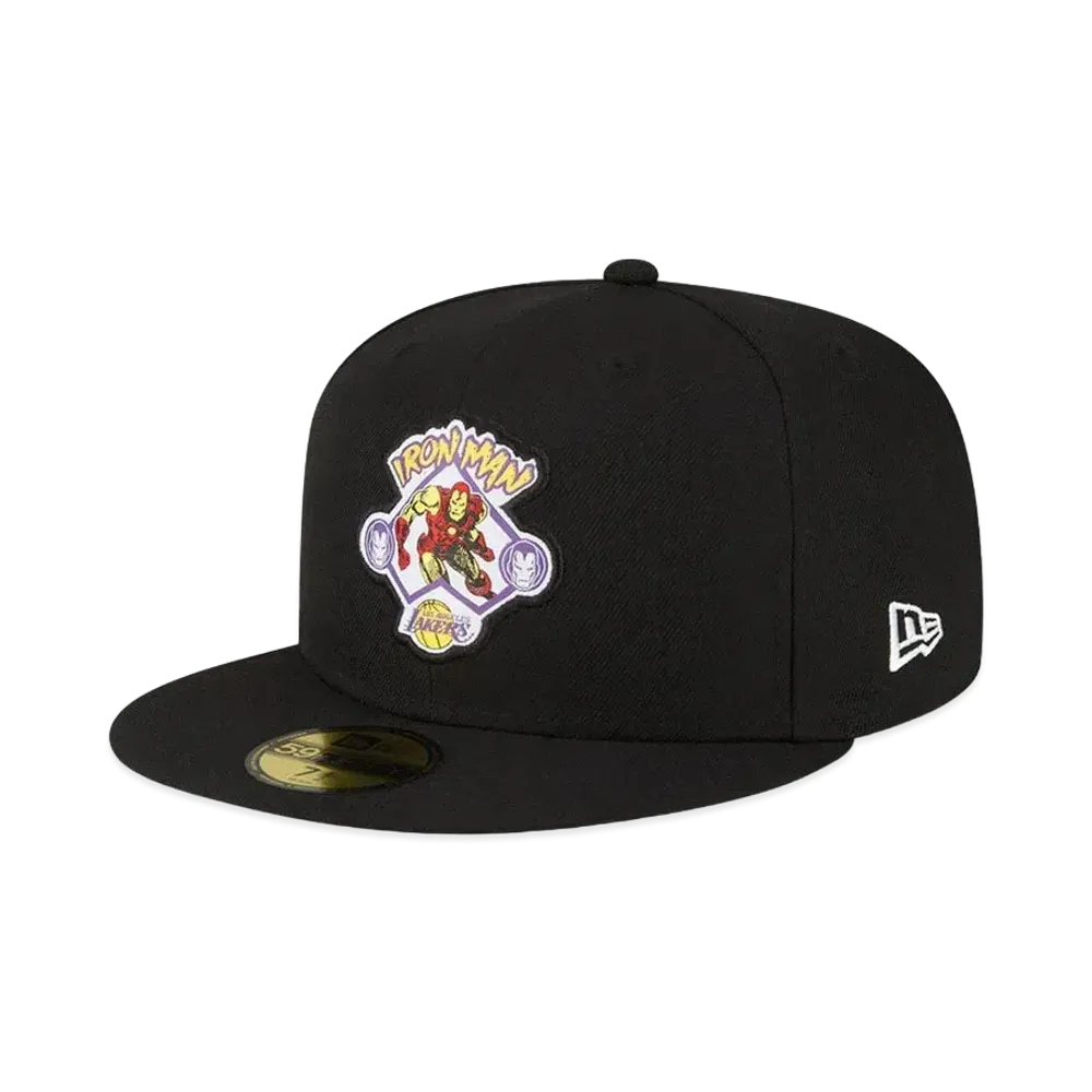 NEW ERA x NBA x MARVEL 59FIFTY Los Angeles Lakers Iron Man "Black/Purple"