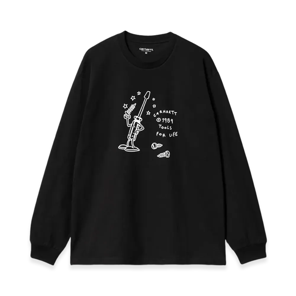 Carhartt WIP Tools For Life Long Sleeve T-Shirt "Black"