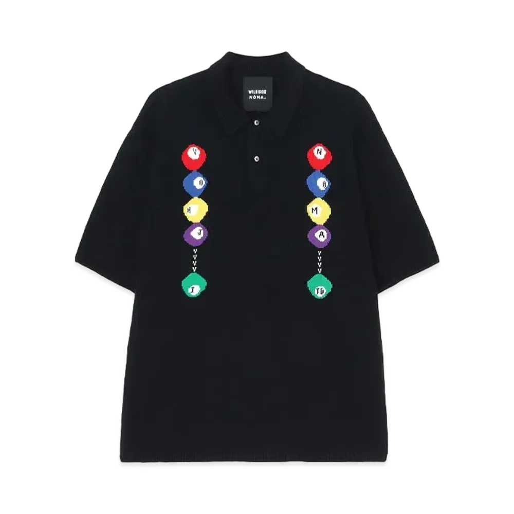 WILDSIDE Yohji Yamamoto x NOMA t.d. Billiard Knit Polo "Black"